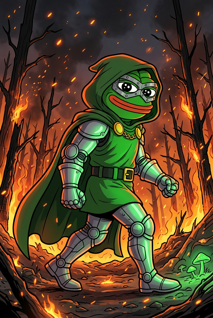 Chapter 24 — The Meme Beam: Pure community energy, focused into a single green lance. Recoil measured in earthquakes.