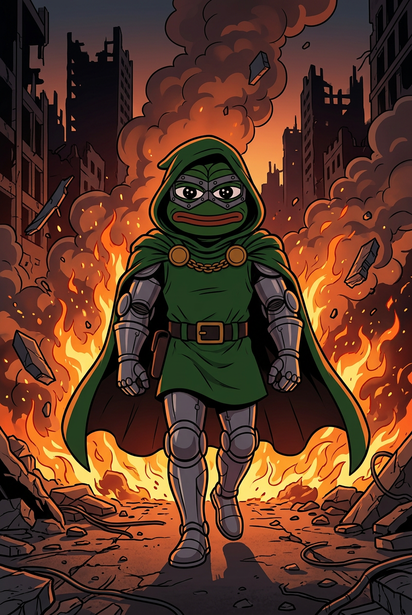 Chapter 06 — The Cloak Of Doom: Torn at the edges, heavy with soot, still standing upright. The cloak became the flag of the survivors.